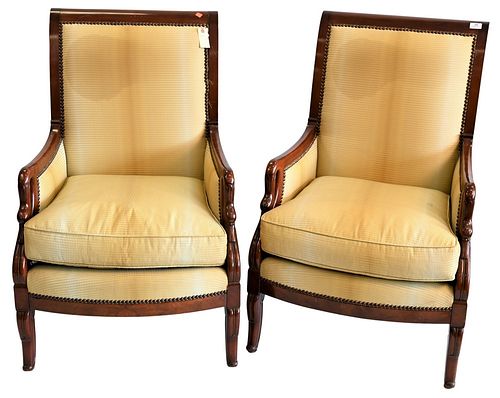 PAIR OF FRENCH STYLE MAHOGANY CHAIRS  378955