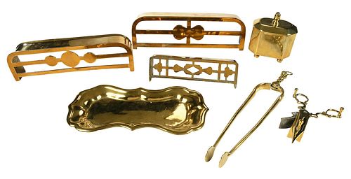 COLLECTION OF SEVEN ENGLISH BRASS