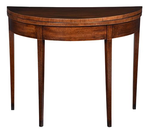 GEORGE III FIGURED INLAID MAHOGANY 37898b