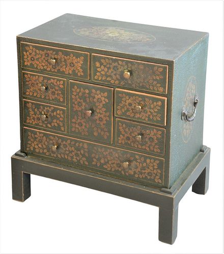 DIMINUTIVE CHEST HAVING EIGHT DRAWERS  3789a3