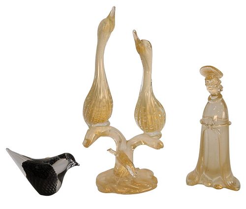 THREE PIECE GROUP OF MURANO ART 37899f