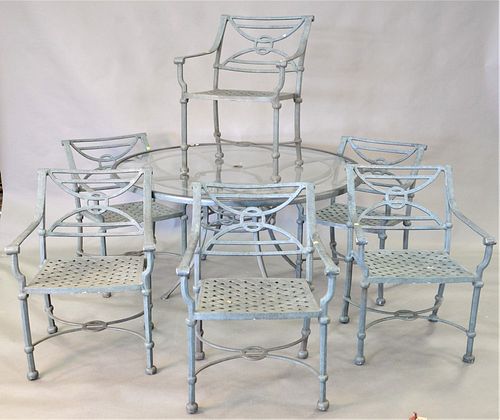 EIGHT PIECE OUTDOOR SET, TO INCLUDE