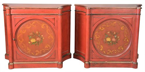 PAIR OF ADAMS STYLE CABINETS IN 378a46