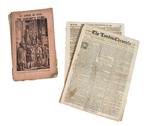 TWO TITLES, 1775 LONDON NEWSPAPERSt.