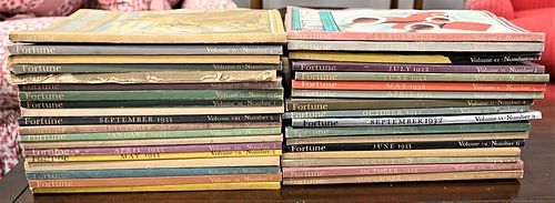 36 PIECE LOT OF FORTUNE MAGAZINES  378aa9