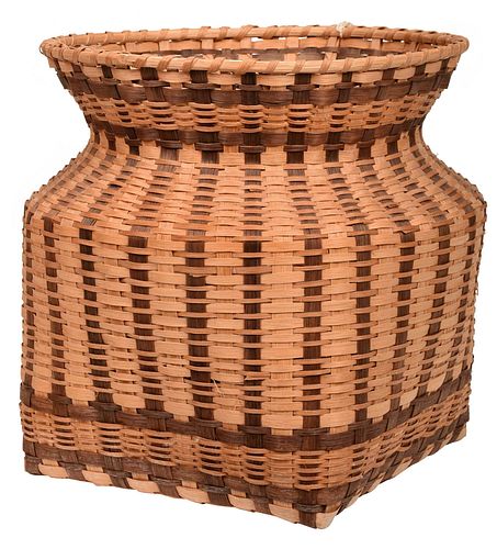 AGNES WELCH WOVEN CHEROKEE BASKET20th 378ab4