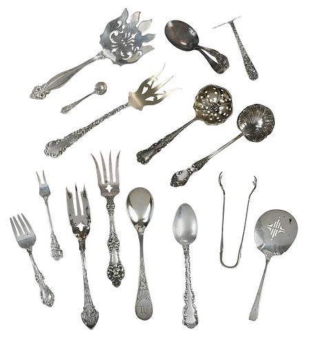 67 PIECES STERLING FLATWAREAmerican  378aac