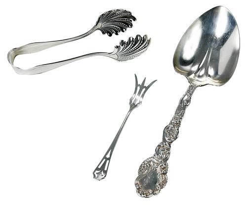 THREE STERLING SERVING PIECESAmerican  3763ff