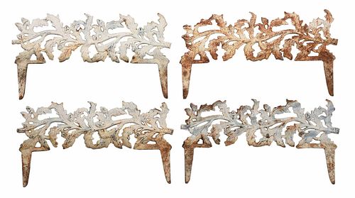 GROUP OF CAST IRON OAK LEAF PATTERN 376415