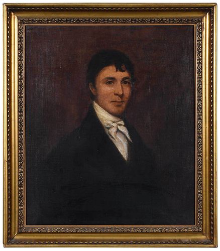 AMERICAN SCHOOL PORTRAIT OF A GENTLEMAN 19th 376453