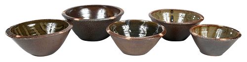 FIVE MARK HEWITT SOUP BOWLS Pittsboro  3764cf