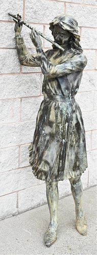 LARGE LIFESIZE PATINATED BRONZE 3764e6