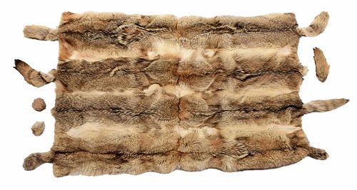 COYOTE FUR THROW20th century, large