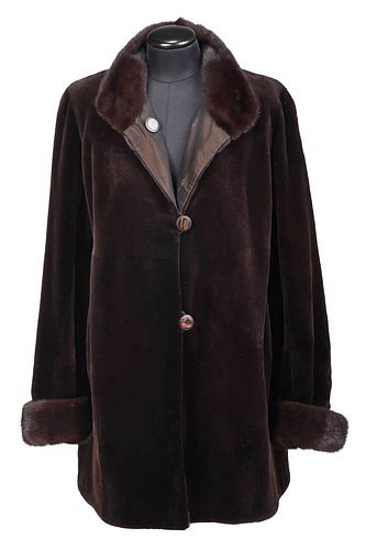 SHEARED REVERSIBLE MINK COAT20th 37651d