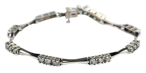 14KT DIAMOND BRACELET24 round 376543