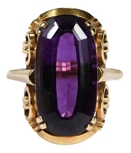 RETRO 18KT. AMETHYST RINGfancy