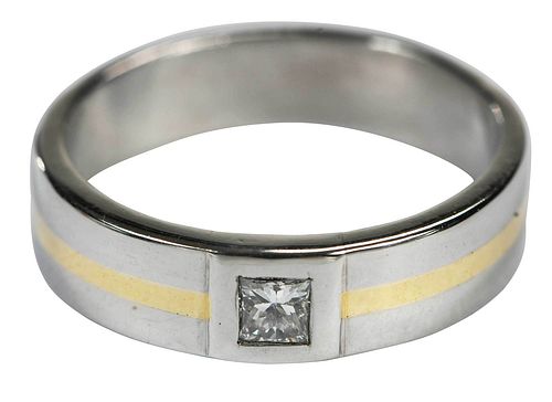 PLATINUM, 14KT. DIAMOND RINGwedding