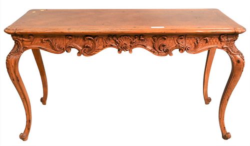 CARVED OAK CENTER TABLECarved Oak 3765a5