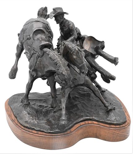 JOHN FAVICCHIA BRONZE OF BUCKING