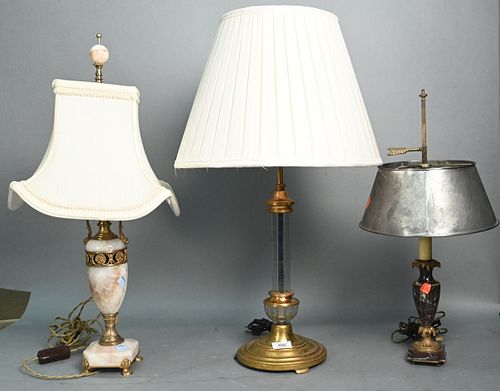 THREE FRENCH NEOCLASSICAL LAMPSThree