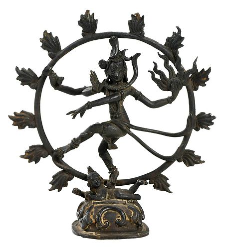 INDIAN BRONZE SHIVA FIGUREdancing 376687