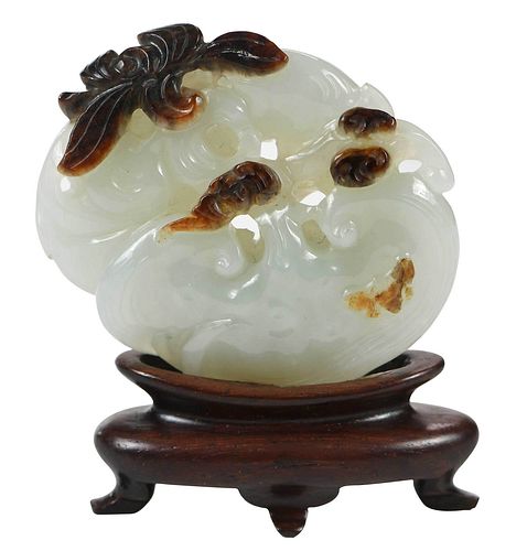 CHINESE WHITE JADE OR HARDSTONE 37668c