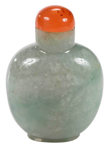 CHINESE CARVED JADE SNUFF BOTTLEpale 3766ba