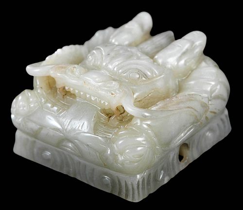 CHINESE CARVED JADE OR HARDSTONE