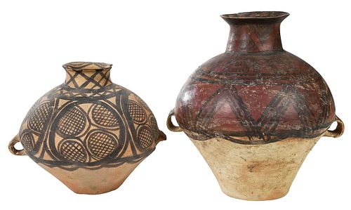 TWO CHINESE NEOLITHIC PAINTED VESSELSpossibly