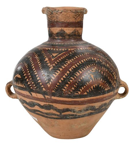 CHINESE NEOLITHIC PAINTED POT WITH 37670b
