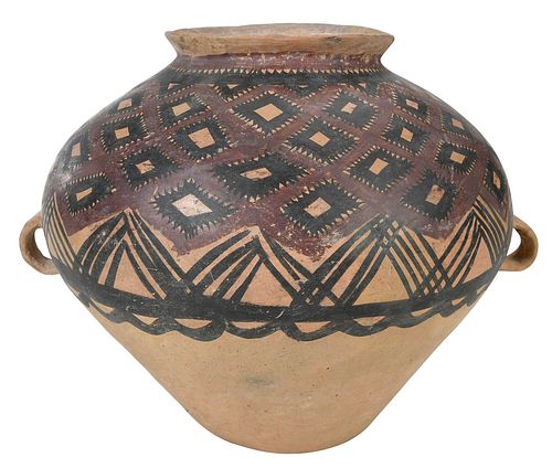 LARGE CHINESE NEOLITHIC PAINTED 37671d
