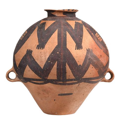 CHINESE NEOLITHIC POLYCHROME POTTERY