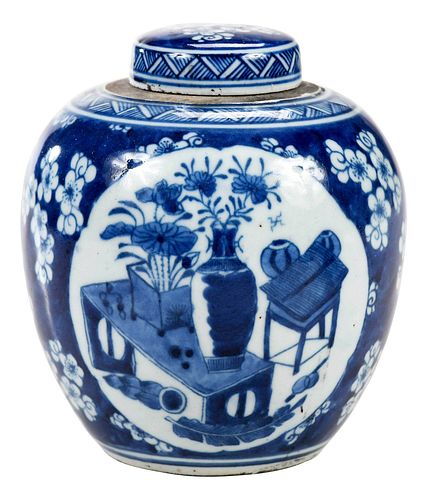 CHINESE UNDERGLAZE BLUE GINGER 37672a