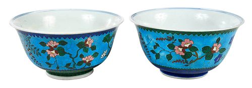 PAIR OF CHINESE CLOISONNE STYLE 37673f