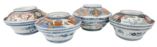 FOUR CHINESE IMARI PORCELAIN COVERED 376748