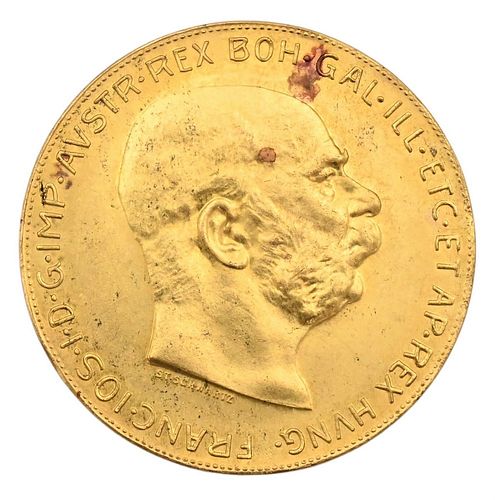 1915 100 CORONA AUSTRIAN GOLD COIN1915