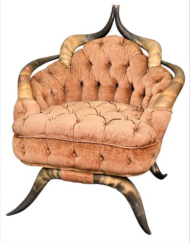 HORN CHAIRHorn Chair having tufted 37679d