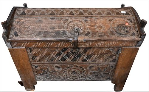 CARVED ANGLO PRIMITIVE LIFT TOP