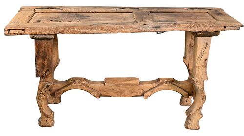 TABLE MADE FROM 17TH CENTURY DOORTable 3768a2