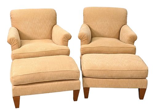 PAIR OF CUSTOM UPHOLSTERED CHAIRS 3768aa