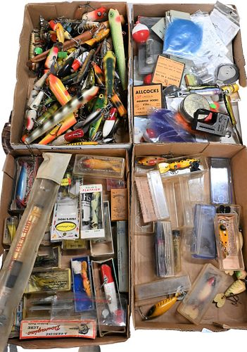 FOUR BOX LOTS OF ASSORTED FISHING 3768be