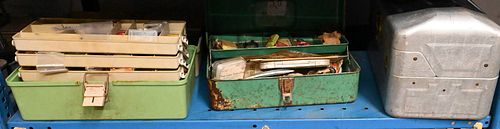 FIVE TACKLE BOXESFive Tackle Boxes,