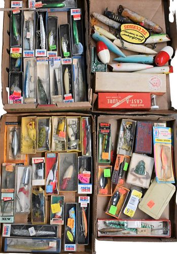 GROUP OF MOSTLY BOXED FISHING LURESGroup 3768ec