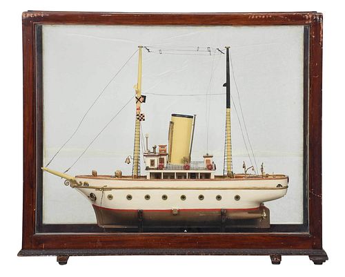 PAINTED MODEL SHIP SPLENDOR STEAMBOAT 376993