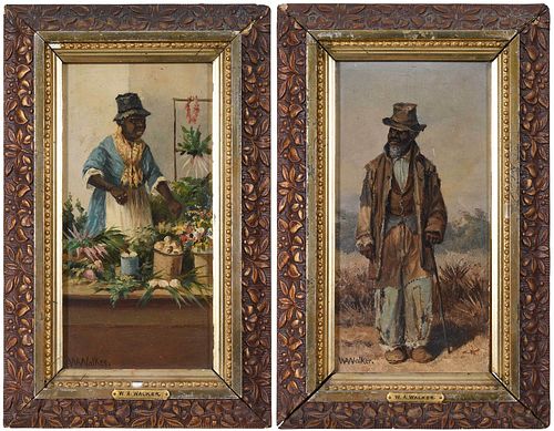 PAIR OF WILLIAM AIKEN WALKER PAINTINGS American South 3769e7