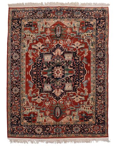 HERIZ CARPET20th century red field 376a28