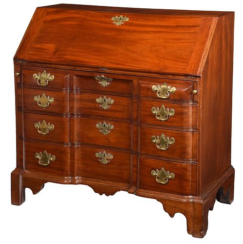 NEW ENGLAND CHIPPENDALE MAHOGANY 376a24