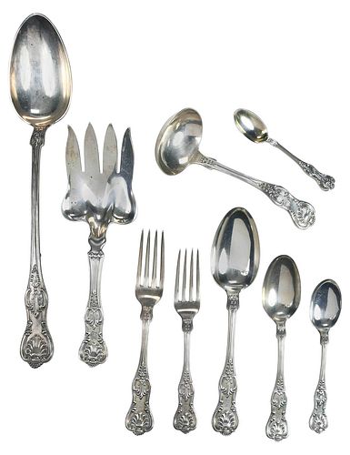 HOWARD & CO. KING PATTERN STERLING FLATWARE,