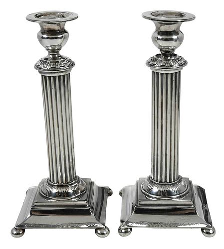 CONTINENTAL SILVER CANDLESTICKSearly 376a81