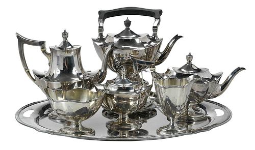 GORHAM STERLING TEA SERVICE WITH